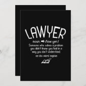 面白い弁護士の定義 招待状 (正面/裏面)