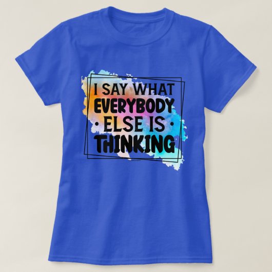 面白い引用グラフィック Tシャツ (デザイン正面)