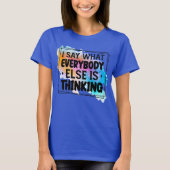 面白い引用グラフィック Tシャツ (正面)