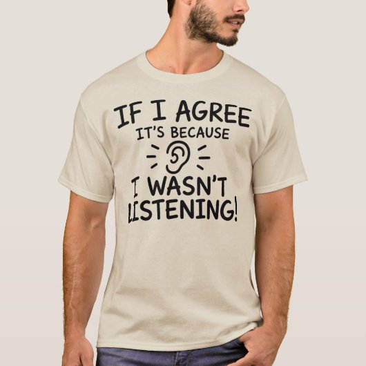 面白い引用文 タイポグラフィデザイン Tシャツ (正面)