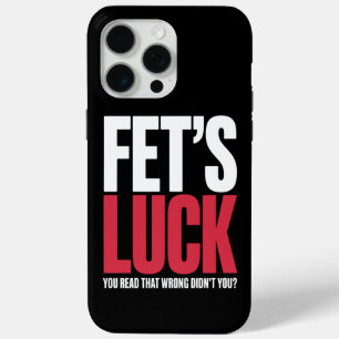 面白い引用符「フェットのラックユー・リード・ザット・ロング」 iPhone 15 PRO MAXケース