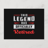 面白い引退したおじいちゃんへのプレゼント ポストカード (正面)