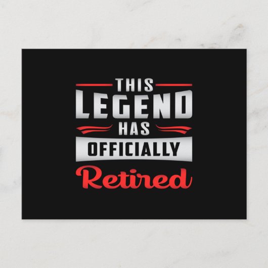 面白い引退したおじいちゃんへのプレゼント ポストカード (正面)