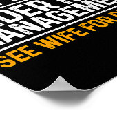 面白い引退デザイン 男性 父の引退パーティー ポスター (角)