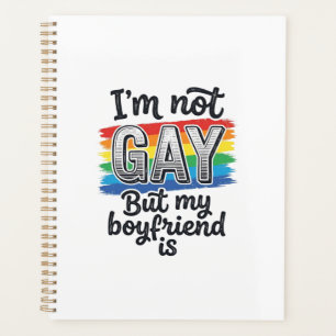 面白い彼氏のプライド ヴィンテージ風彫刻Tシャツデザイン プランナー手帳