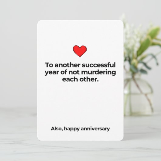 面白い彼氏への記念日カード 招待状 (スタンド正面)