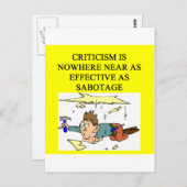 面白い復讐のことわざ ポストカード (正面/裏面)