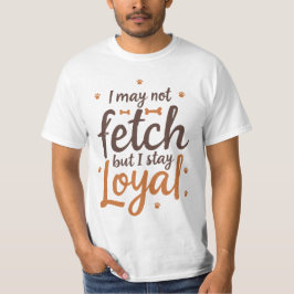 面白い忠犬の名言　かわいい犬の芸術 Tシャツ