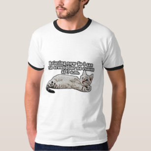 面白い怒った猫のミーム 猫の飼い主と愛好家向け Tシャツ