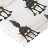 面白い怖い黒猫の漫画 テーブルクロス (アングル)