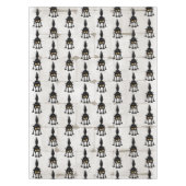 面白い怖い黒猫の漫画 テーブルクロス (正面)