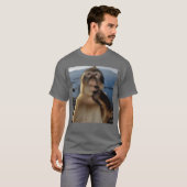面白い思考する猿のミーム 珍しい類人猿の脳内混乱 ギ Tシャツ (正面フル)
