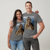 面白い思考する猿のミーム 珍しい類人猿の脳内混乱 ギ Tシャツ (ユニセックス)