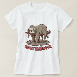 面白い怠けナマケモノのキャラクターTシャツ Tシャツ