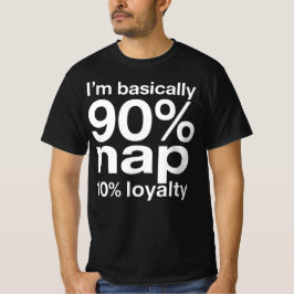 面白い怠け犬のユーモア サーカスティックデザイン Tシャツ