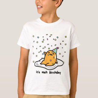 面白い怠け者エッグ バースデーTシャツ Tシャツ