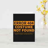 面白い怠け者用ハロウィン衣装が見つかりませんError 404 カード (黄色い花)