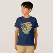 面白い恐竜 ストップクリック Tシャツ (正面フル)