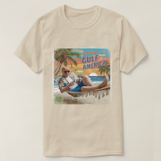 面白い愛国トランプTシャツ - アメリカ湾岸の誇り Tシャツ (デザイン正面)