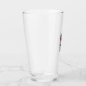 面白い愛国的な雄鶏 花火 ビール Tシャツ デザイン タンブラーグラス (右)