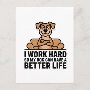 面白い愛犬の引用ソファのイラスト シーズンポストカード