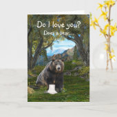 面白い愛 カード (黄色い花)