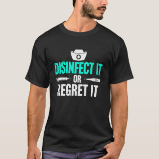 面白い感染症対策看護師 感染予防 Tシャツ