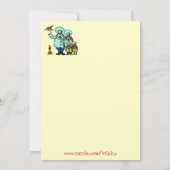 面白い感謝祭の招待カード 招待状 (裏面)