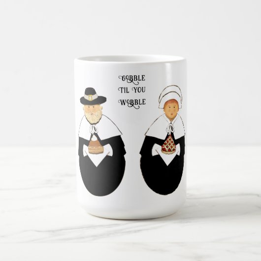 面白い感謝祭 コーヒーマグカップ (中央)