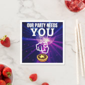 面白い我々のパーティーが必要 – Mince Pies スタンダードカクテルナプキン (インサイチュ)