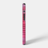 面白い抽象的な背景と抽象的なテクスチャ iPhoneケース (左側面)