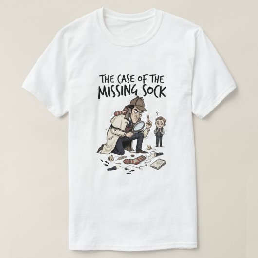 面白い探偵漫画 Tシャツ (デザイン正面)