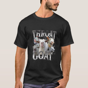 面白い攻撃的な喉のヤギ大人ユーモアTシャツ Tシャツ