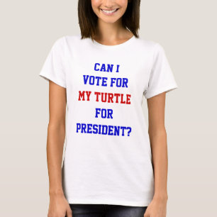 面白い政治カメ大統領投票引用 Tシャツ