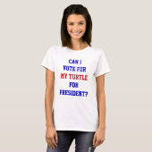 面白い政治カメ大統領投票引用 Tシャツ (正面フル)