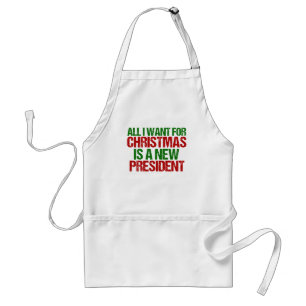 面白い政治クリスマス反トランプ スタンダードエプロン