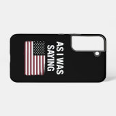 面白い政治トランプ2024 SAMSUNG GALAXYケース (裏面横)