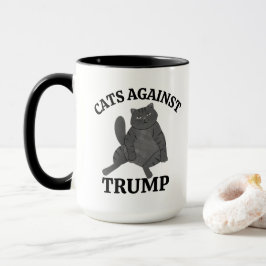 面白い政治的猫フェミニスト反トランプ抵抗 マグカップ