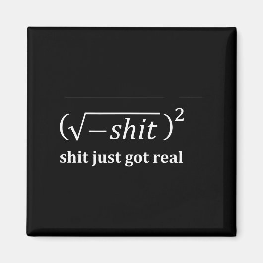 面白い数学が現実に、面白い数学の方程式、マット マグネット (正面)