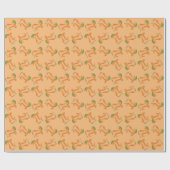 面白い数学のピンクの桃のπ記号 ラッピングペーパー (フラット)