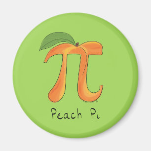 面白い数学のピーチパイシンボル マグネット