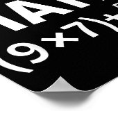 面白い数学のミーム - ネerdユーモア方程式 67 ポスター (角)