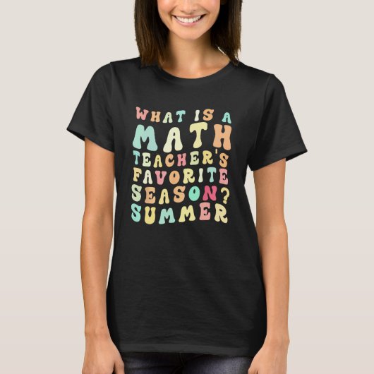 面白い数学の先生 数学の先生のお気に入りは Tシャツ (正面)