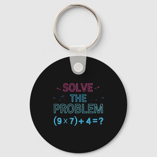 面白い数学の問題を解く 67 ジョーク キーホルダー (正面)