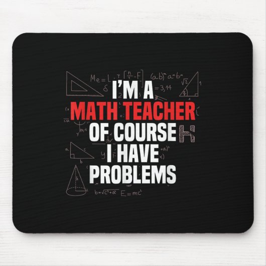 面白い数学の引用 数学 親愛なる数学の先生へ 数学好き マウスパッド (正面)
