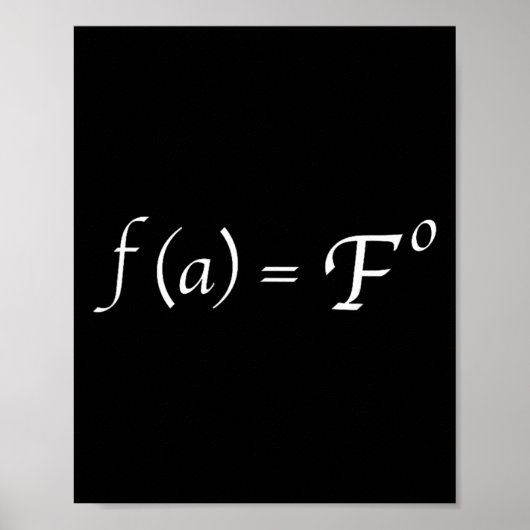 面白い数学の方程式 ノベルティ数学教師 ポスター (正面)