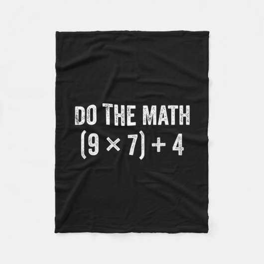 面白い数学をやって67のミーム フリースブランケット (正面)