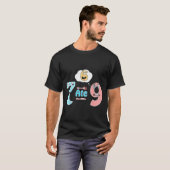 面白い数学ジョーク 7が9を食べた かわいい67 ミーム 教育 ユーモア Tシャツ (正面フル)