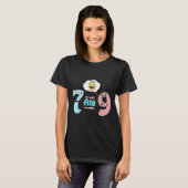 面白い数学ジョーク 7が9を食べた かわいい67 ミーム 教育 ユーモア Tシャツ (正面フル)