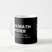面白い数学教師の格言 コーヒーマグカップ (正面左)